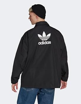 【ADIDAS ORIGINALS】★COACH JACKET★GENDERLESS★正規品★ adidas Originals Trefoil Coach Jacket Black 2XL at Amazon